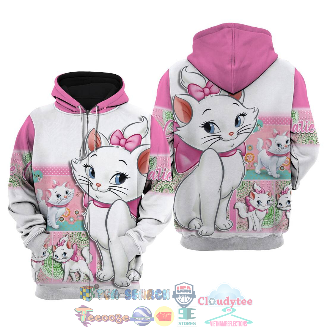 Cute Marie Cat Disney Hoodie 3D Cute Marie Cat Disney Hoodie 3D