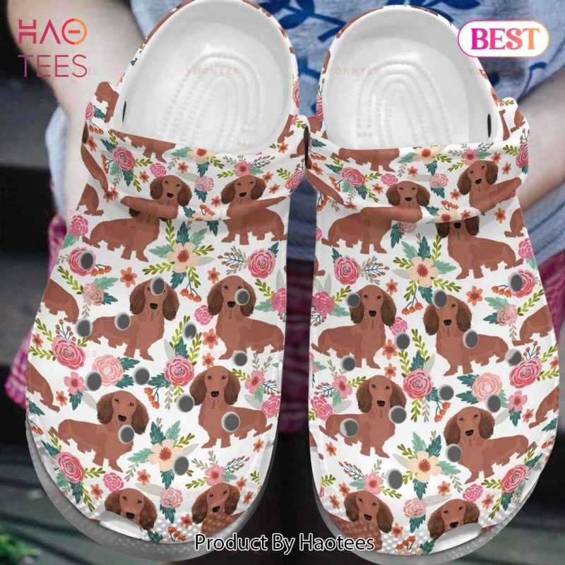 Dachshund Dog Pattern 5 Gift For Lover Rubber clog Shoes Comfy Footwear Exclusive Dachshund Dog Pattern 5 Gift For Lover Rubber clog Shoes Comfy Footwear Exclusive