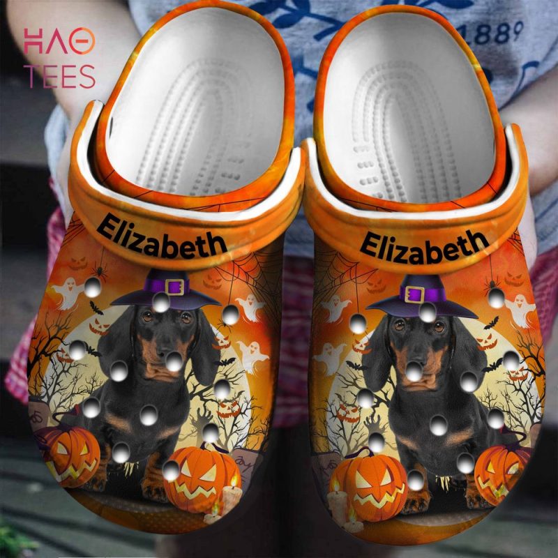 Dachshund Wear Hat Halloween Personalized Clogs Shoes Dachshund Wear Hat Halloween Personalized Clogs Shoes