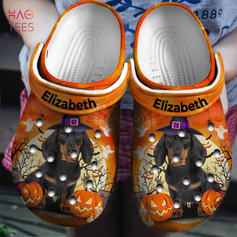 Dachshund Wear Hat Halloween Personalized Clogs Shoes Dachshund Wear Hat Halloween Personalized Clogs Shoes