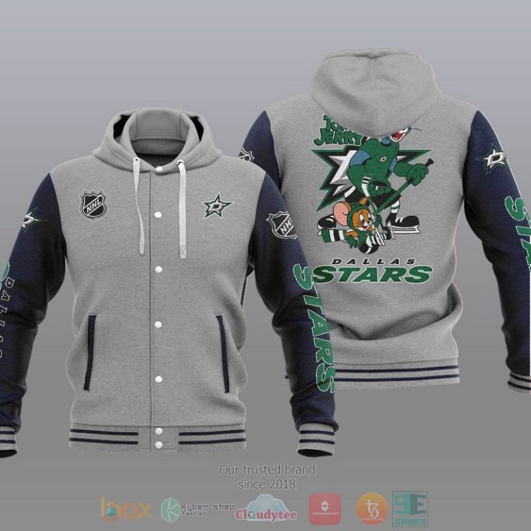Dallas-Stars-Nhl-Tom-And-Jerry-Baseball-Hoodie-Jacket-2