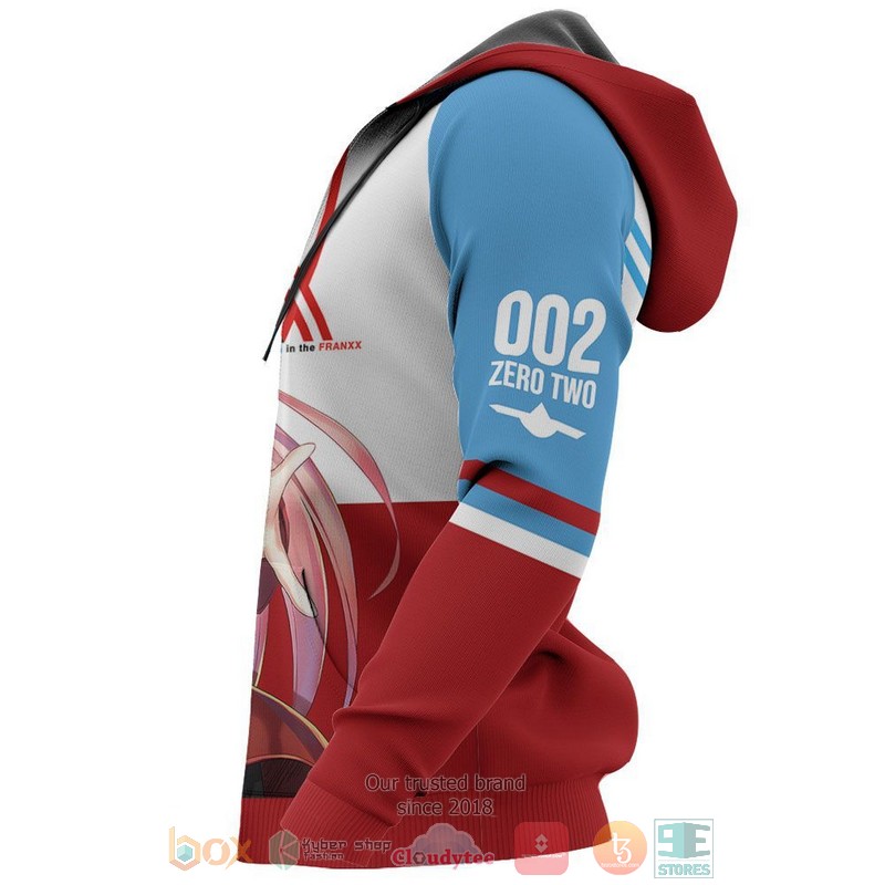 Darling In The Franxx Code 002 Zero Two Anime 3D Hoodie Darling In The Franxx Code 002 Zero Two Anime 3D Hoodie
