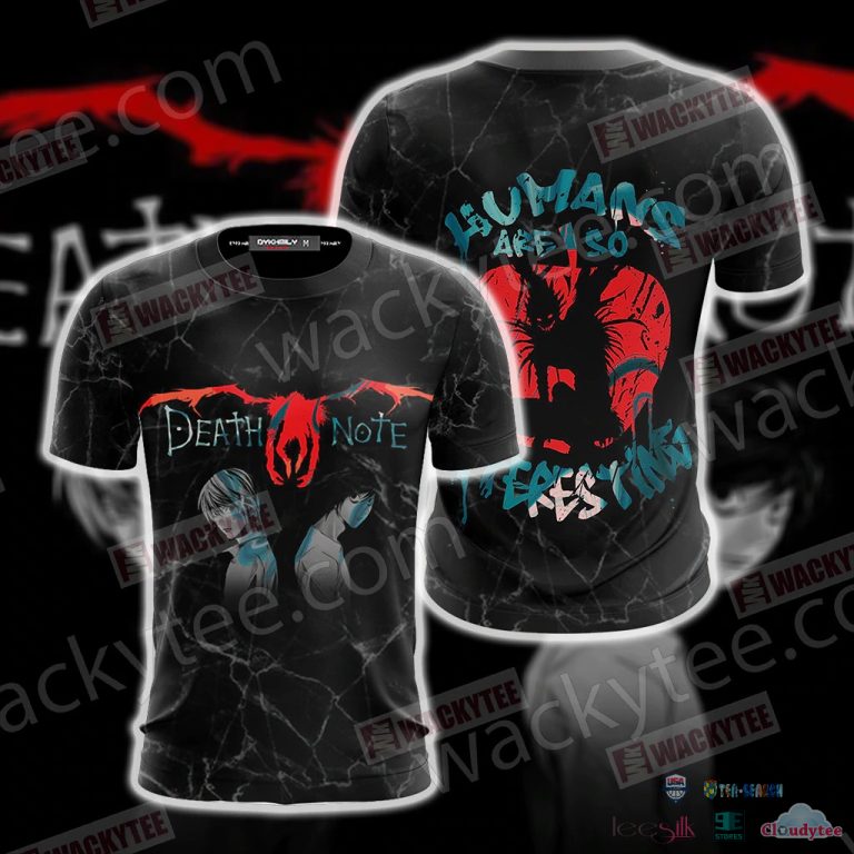Death-Note-Humans-Are-So-Interesting-3D-Hoodie-T-Shirt-2