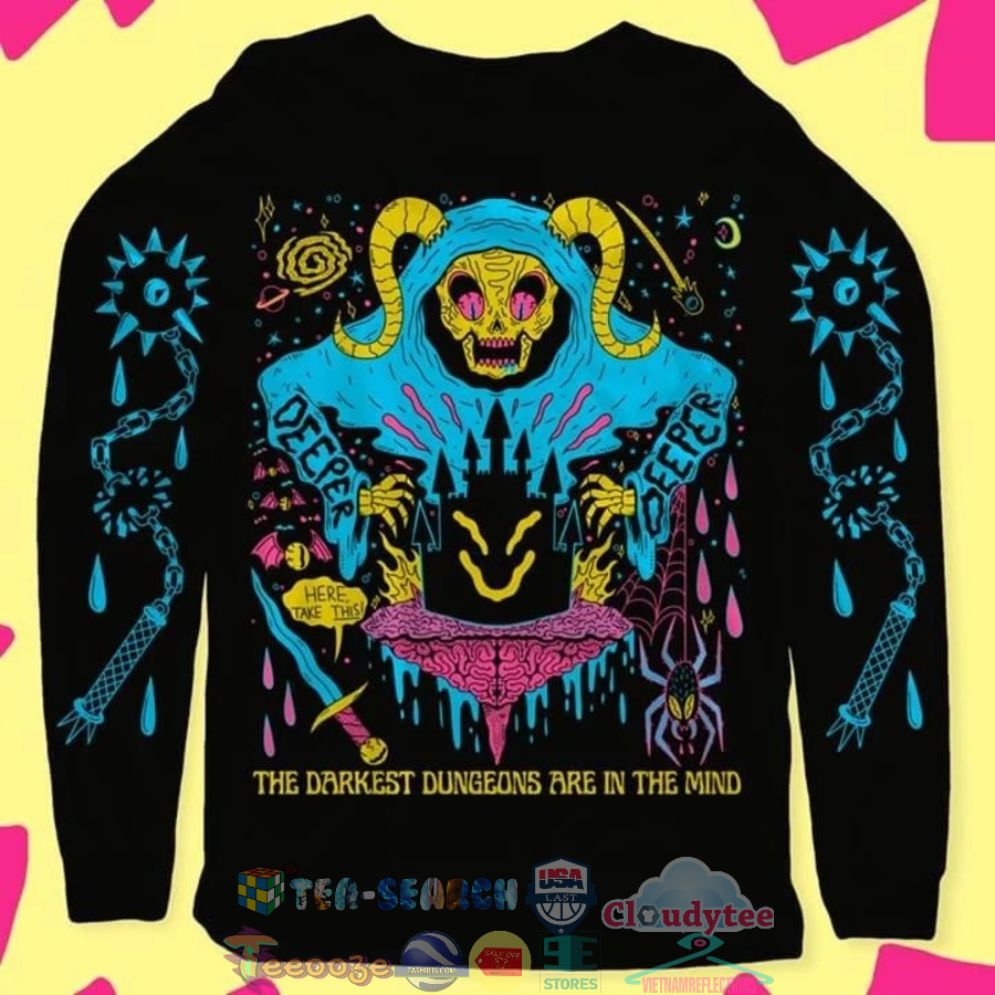 Deeper Here Take This The Darkest Dungeons Are In The Mind 3D Hoodie Deeper Here Take This The Darkest Dungeons Are In The Mind 3D Hoodie