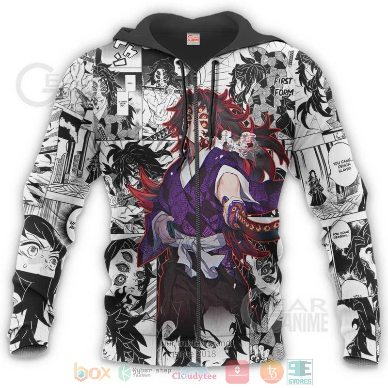 Demon Kokushibo Kimetsu Anime Mix Kimetsu No Yaiba Manga 3D Hoodie Demon Kokushibo Kimetsu Anime Mix Kimetsu No Yaiba Manga 3D Hoodie