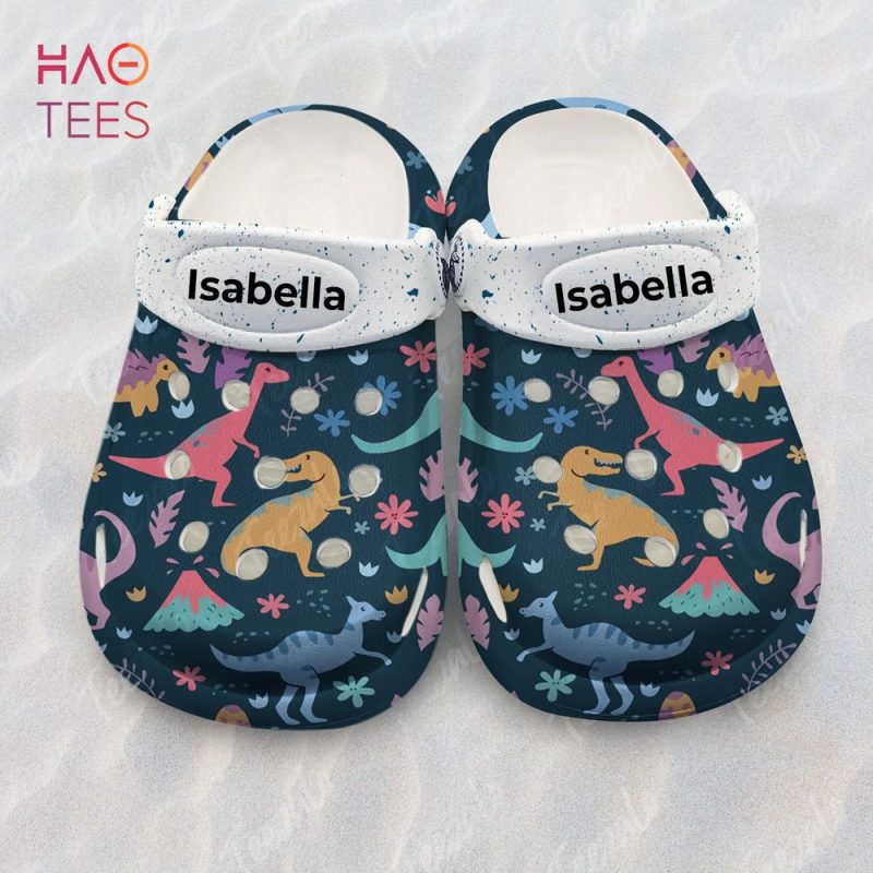 Dinosaur Kids Personalized Clogs Shoes For Grandkids Dinosaur Kids Personalized Clogs Shoes For Grandkids