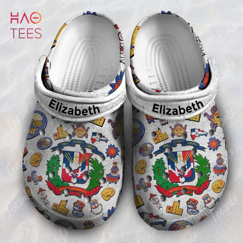 Dominican Coat Of Arms Flag Dominican Personalized Clogs Shoes Dominican Coat Of Arms Flag Dominican Personalized Clogs Shoes