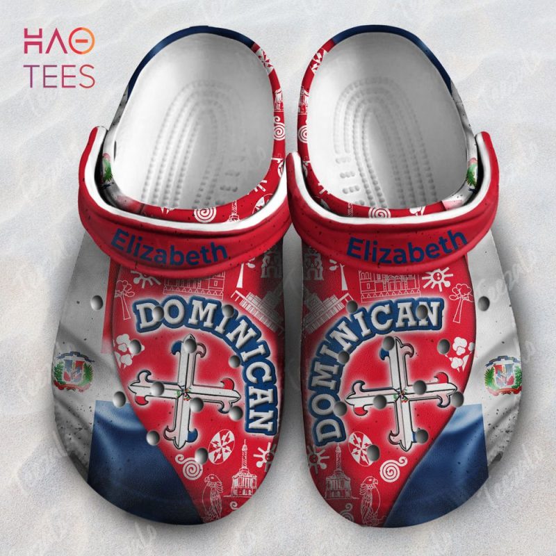 Dominican Flag Mix Symbols Personalized Clogs Shoes Dominican Flag Mix Symbols Personalized Clogs Shoes