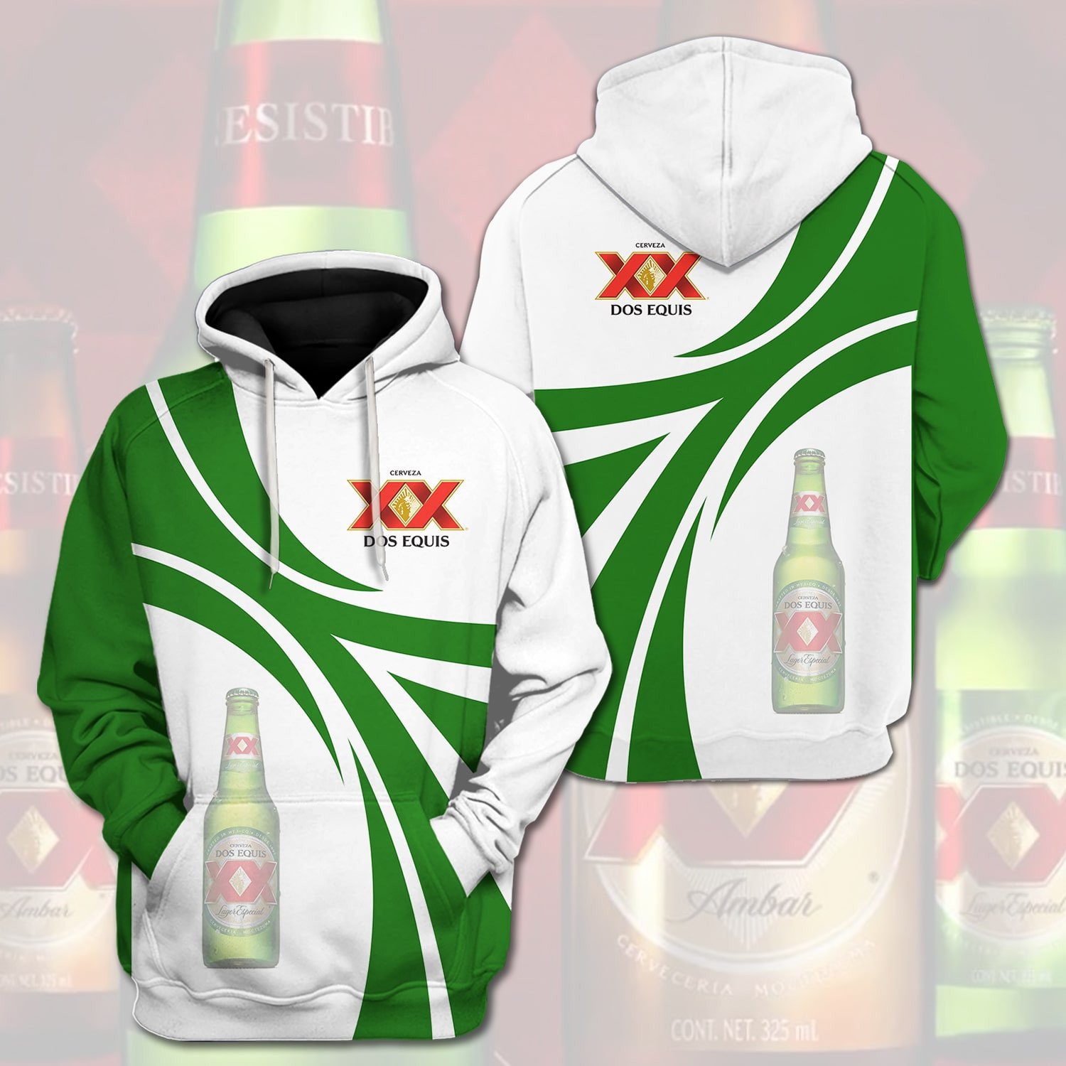 Dos Equis Xx 3D Hoodie Dos Equis Xx 3D Hoodie