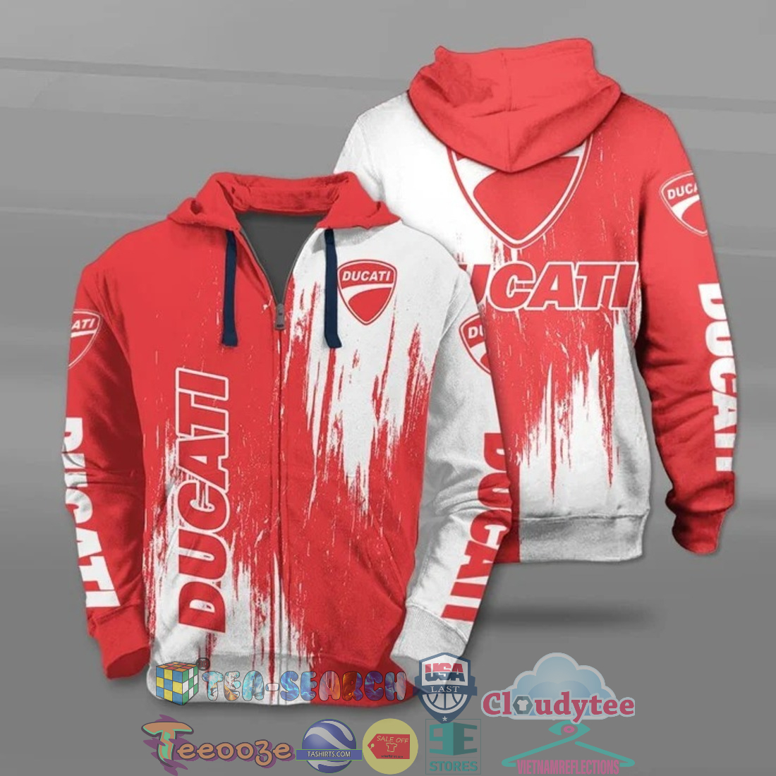 Ducati Ver 2 All Over Printed T-Shirt Hoodie Ducati Ver 2 All Over Printed T-Shirt Hoodie