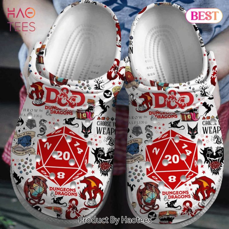 Dungeons And Dragons Game Crocs Crocband Clogs Shoes Comfortable For Men Women and Kids Dungeons And Dragons Game Crocs Crocband Clogs Shoes Comfortable For Men Women and Kids