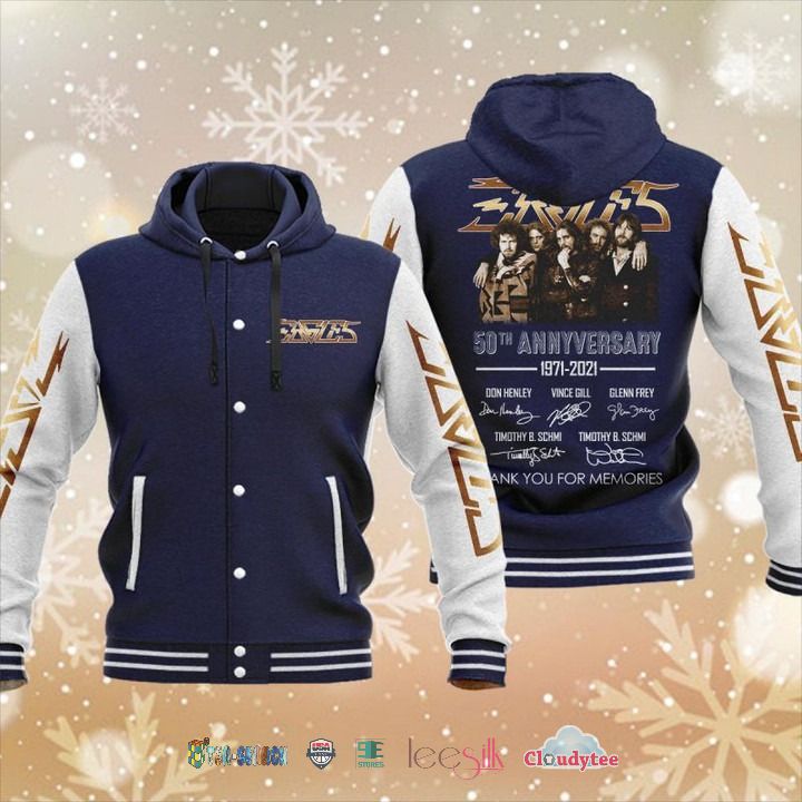 Eagles-50Th-Annyversary-1971-2021-Baseball-Hoodie-Jacket-2