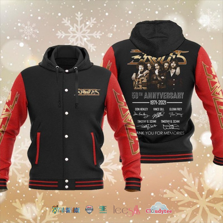 Eagles-50Th-Annyversary-1971-2021-Baseball-Hoodie-Jacket-3