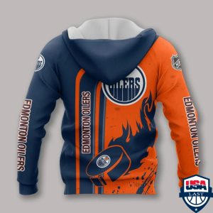 Edmonton Oilers Nhl Ver 1 All Over Printed Hoodie