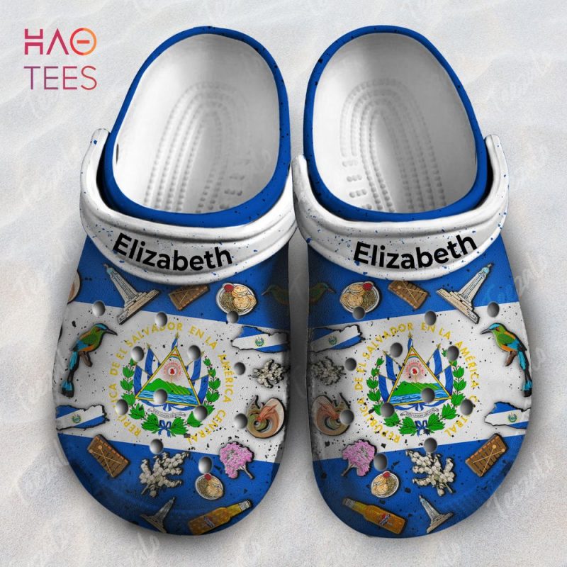 El Salvador Flag Symbols Personalized Clogs Shoes El Salvador Flag Symbols Personalized Clogs Shoes