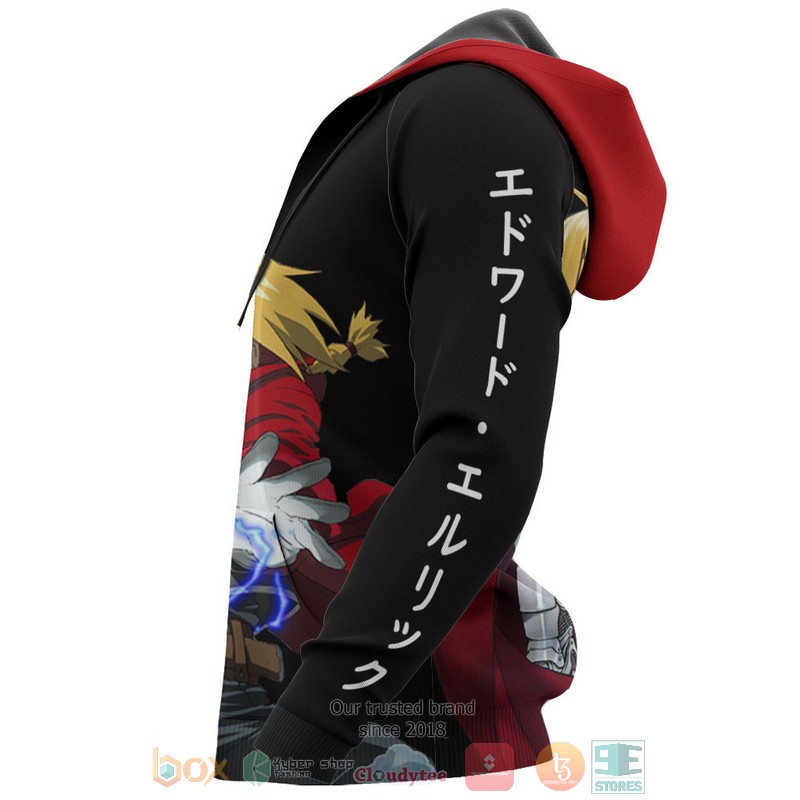 Elric Edward Fullmetal Alchemist Anime 3D Hoodie Elric Edward Fullmetal Alchemist Anime 3D Hoodie