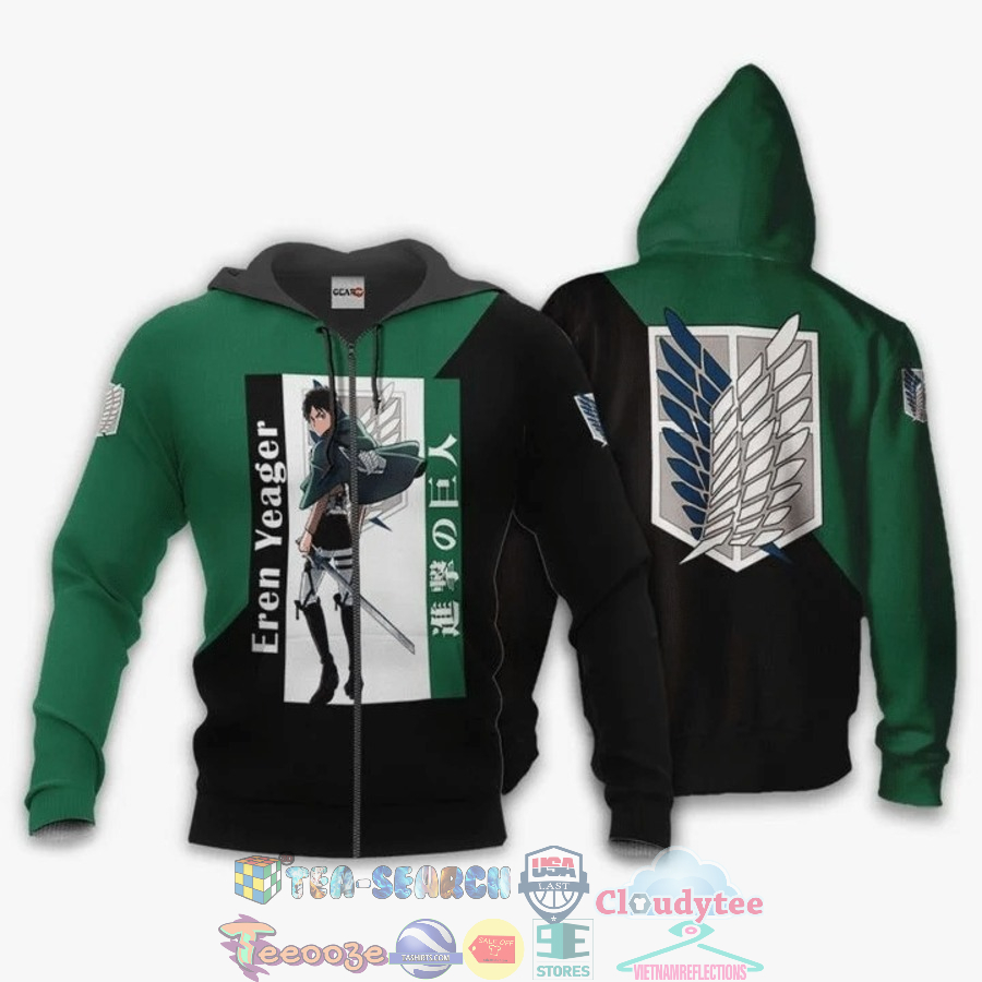 Eren Yeager Attack On Titan 3D Hoodie Eren Yeager Attack On Titan 3D Hoodie