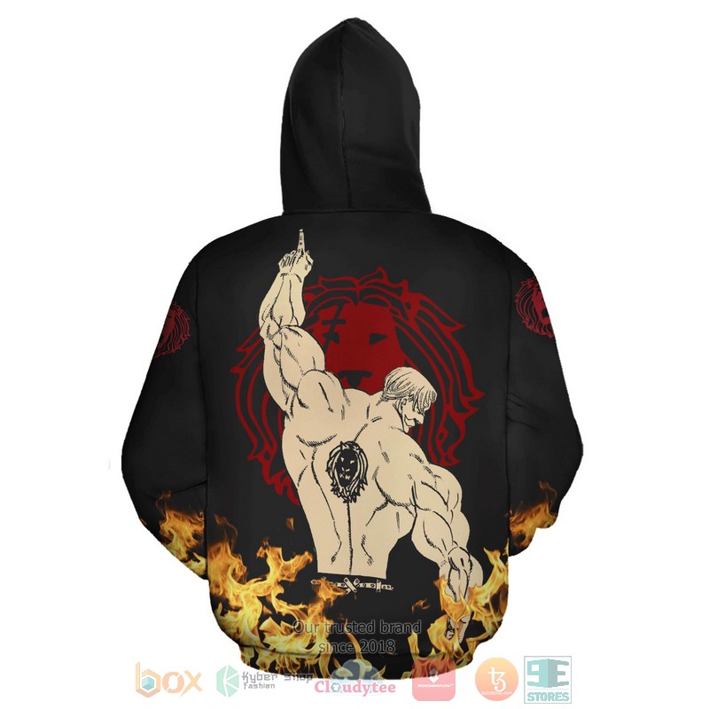 Escanor Seven Deadly Sins Anime 3D Hoodie Hot Sale 2024
