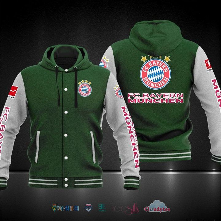 Fc Bayern Munchen Baseball Hoodie Jacket Fc Bayern Munchen Baseball Hoodie Jacket