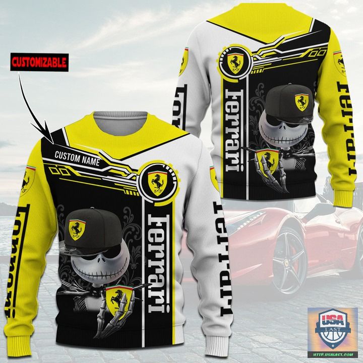 Ferrari-Jack-Skellington-Custom-Name-3D-All-Over-Print-Hoodie-T-Shirt-3
