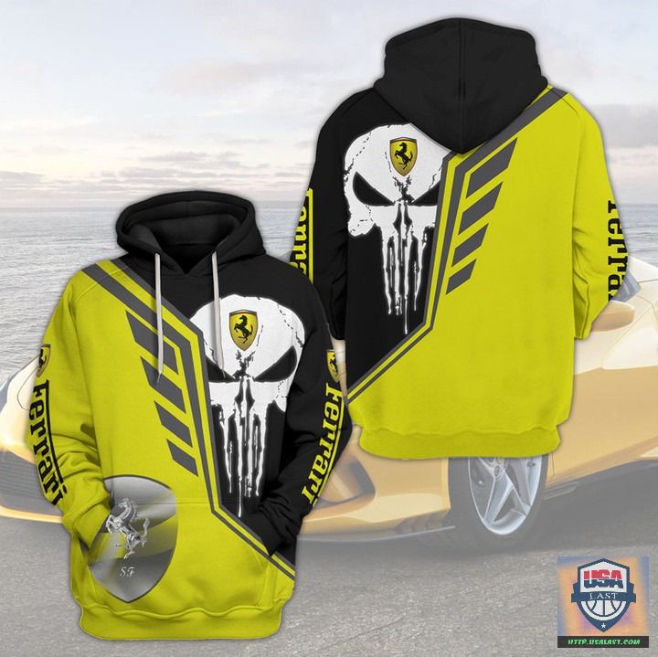 Ferrari-Punisher-Skull-3D-All-Over-Print-Hoodie-T-Shirt-1