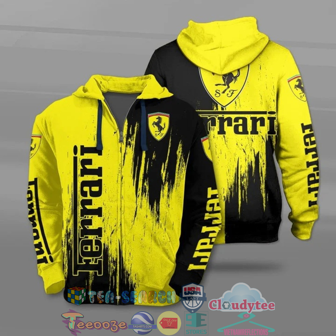 Ferrari Ver 4 All Over Printed T-Shirt Hoodie Ferrari Ver 4 All Over Printed T-Shirt Hoodie