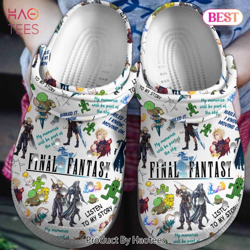 Final Fantasy Games Crocs Crocband Clogs Shoes Comfortable For Men Women and Kids Final Fantasy Games Crocs Crocband Clogs Shoes Comfortable For Men Women and Kids