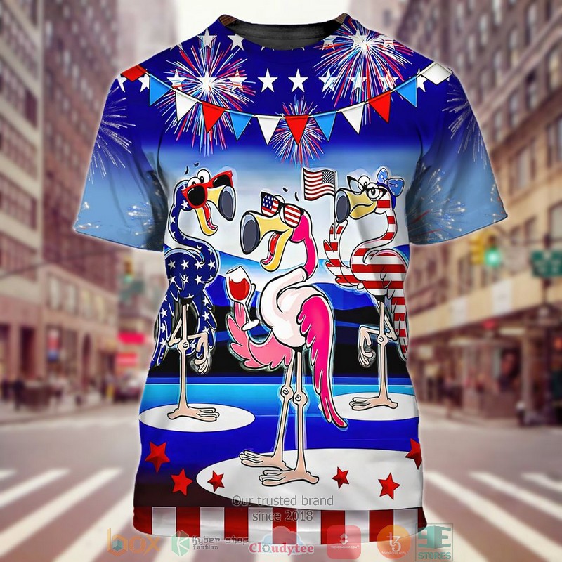 Flamigo Us Flag Independence Day Shirt Flamigo Us Flag Independence Day Shirt