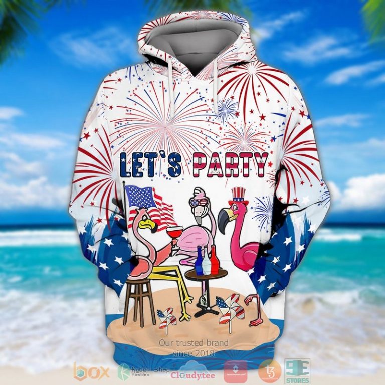 Flamingo-LetS-Party-Independence-Day-Shirt-Hoodie-2