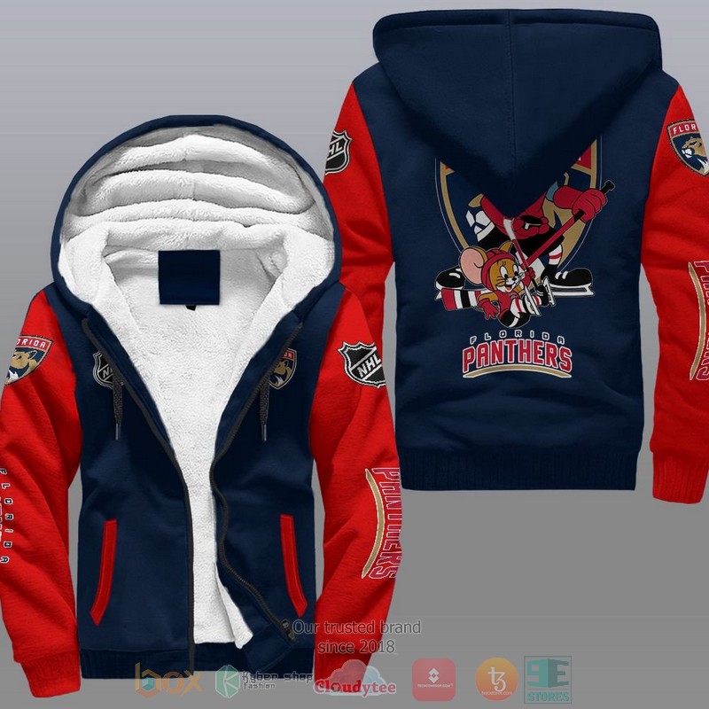 Florida Panthers Nhl Tom And Jerry Fleece Hoodie Florida Panthers Nhl Tom And Jerry Fleece Hoodie