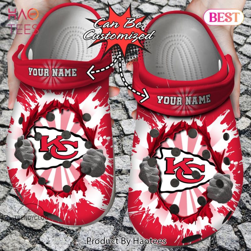 Football Personalized Chiefs Ripping Light Clog Shoes Exclusive Football Personalized Chiefs Ripping Light Clog Shoes Exclusive
