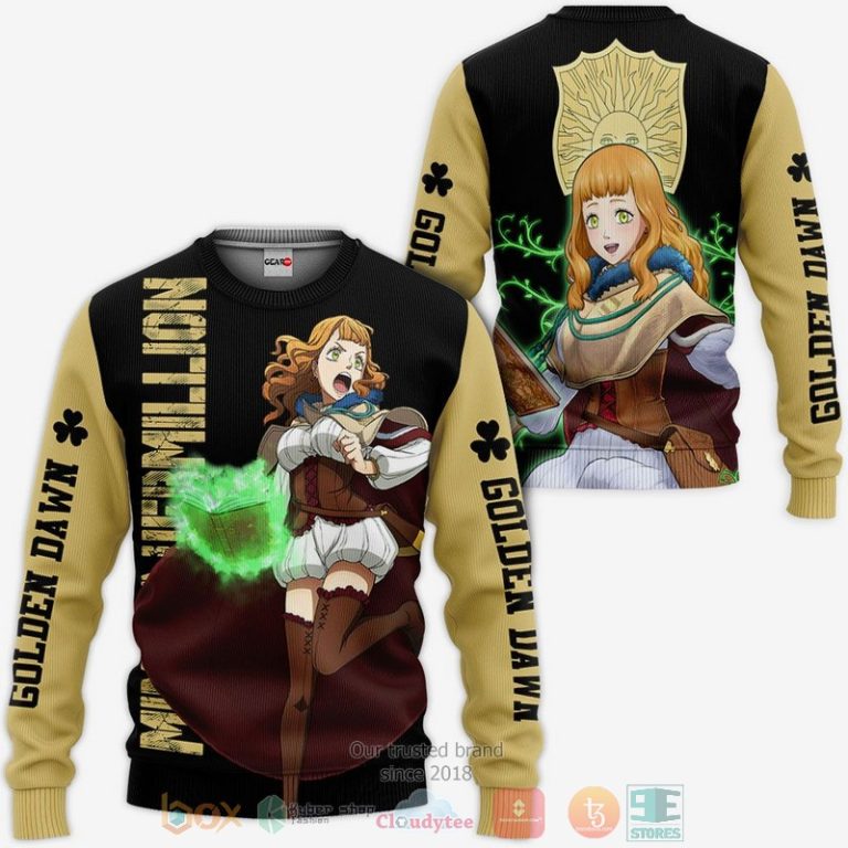 Golden-Dawn-Mimosa-Vermillion-Black-Clover-Anime-3D-Hoodie-Bomber-Jacket-2