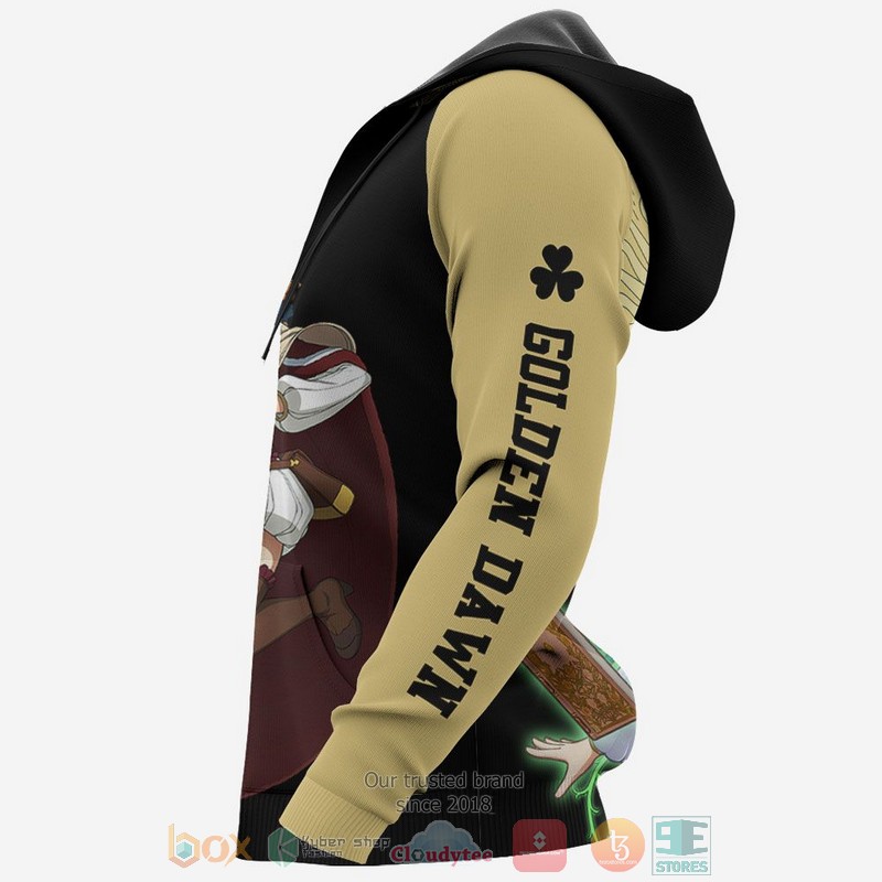 Golden Dawn Mimosa Vermillion Black Clover Anime 3D Hoodie Golden Dawn Mimosa Vermillion Black Clover Anime 3D Hoodie
