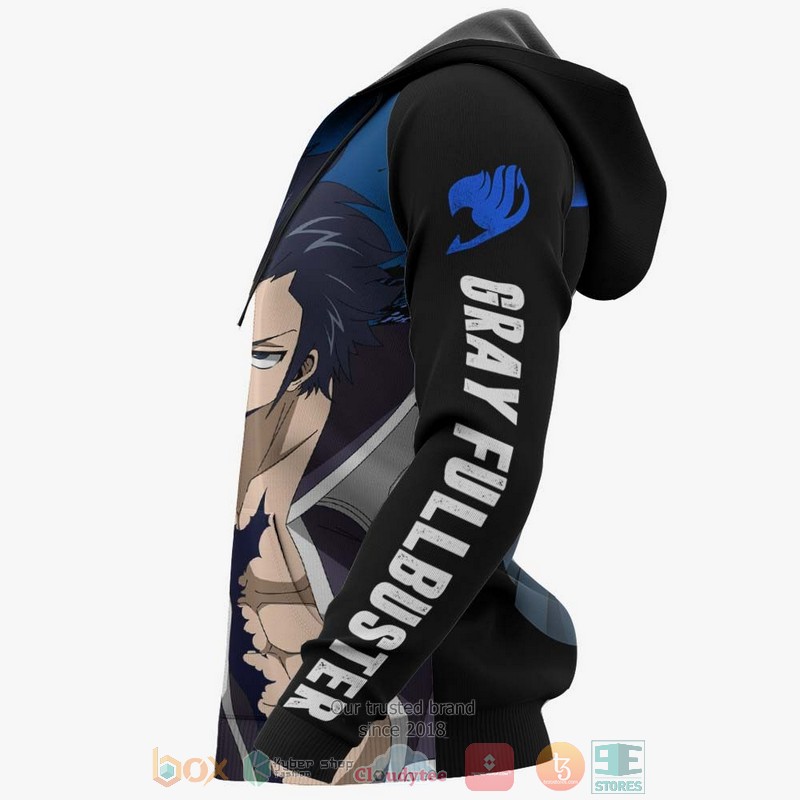 Gray Fullbuster Fairy Tail Anime 3D Hoodie Gray Fullbuster Fairy Tail Anime 3D Hoodie