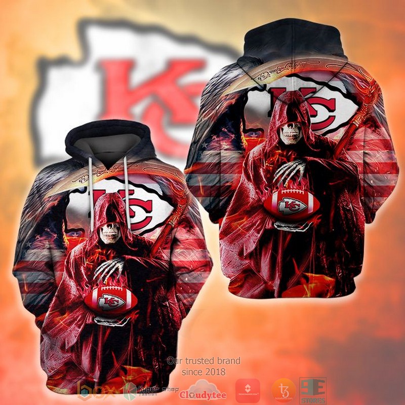 Grim Reaper Kansas City Chiefs Nfl Rugby 3D Hoodie Grim Reaper Kansas City Chiefs Nfl Rugby 3D Hoodie
