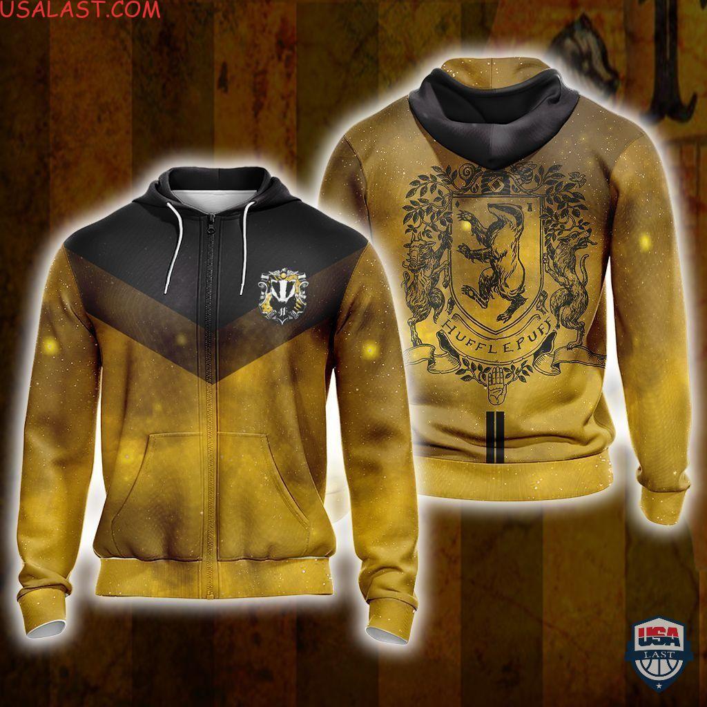 Harry Potter Hogwarts House Hufflepuff 3D Hoodie T-Shirt Harry Potter Hogwarts House Hufflepuff 3D Hoodie T-Shirt