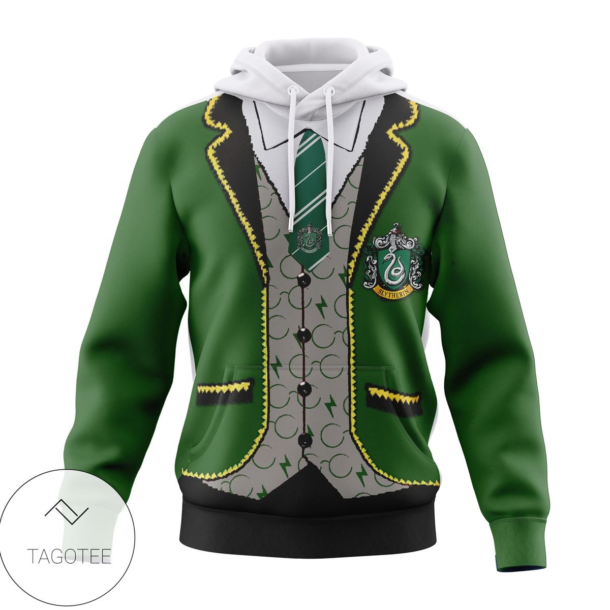 Harry Potter Slytherin All Over Print Hoodie Hot Sale 2024
