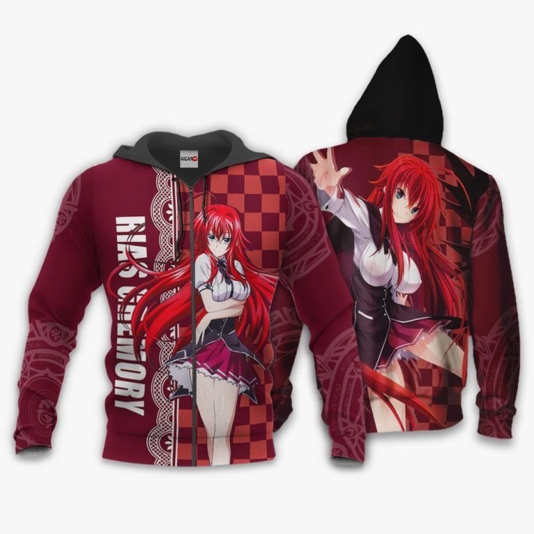 High School Dxd Rias Gremory Anime 3D Hoodie Bomber Jacket Hot Sale 2024