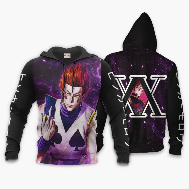 Hisoka Custom Hunter X Hunter Anime Purple 3D Hoodie Bomber Jacket Hot Sale 2024