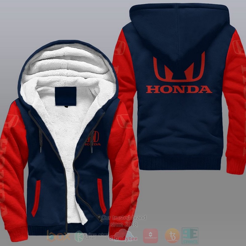 Honda Car Fleece Hoodie Honda Car Fleece Hoodie