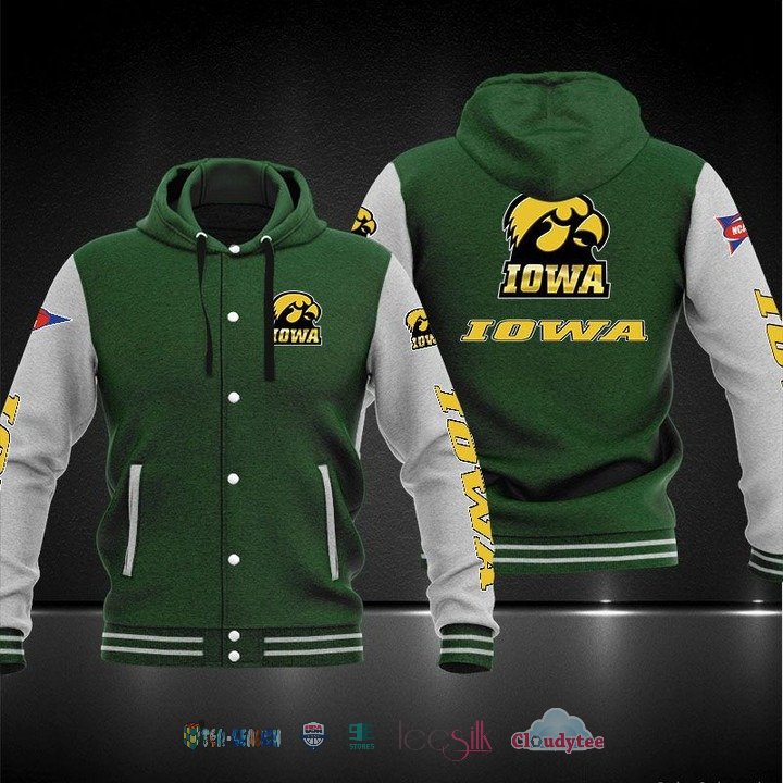 Iowa Hawkeyes Baseball Hoodie Jacket Iowa Hawkeyes Baseball Hoodie Jacket