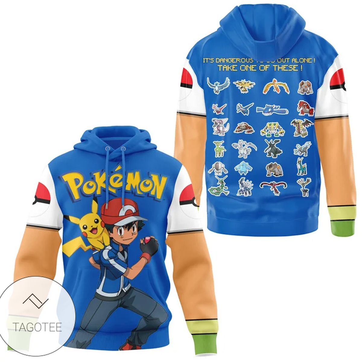 It’S Dangerous To Go Out Alone Pokemon All Over Print Hoodie It’S Dangerous To Go Out Alone Pokemon All Over Print Hoodie