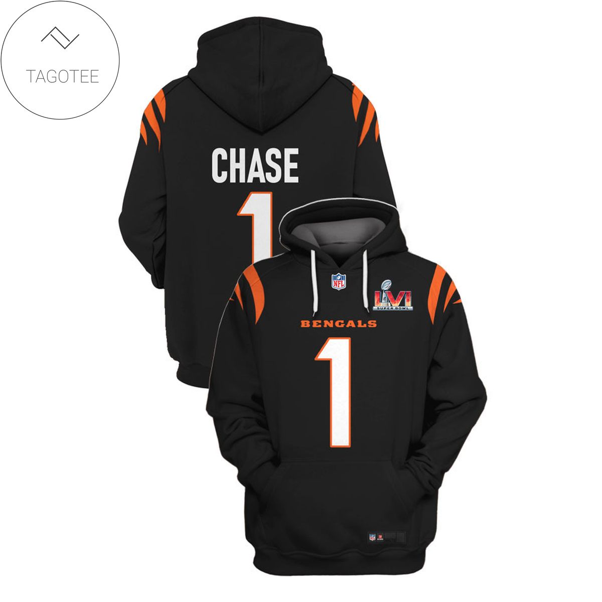 Ja’Marr Chase No 1 Cincinnati Bengals Black Hoodie Ja’Marr Chase No 1 Cincinnati Bengals Black Hoodie