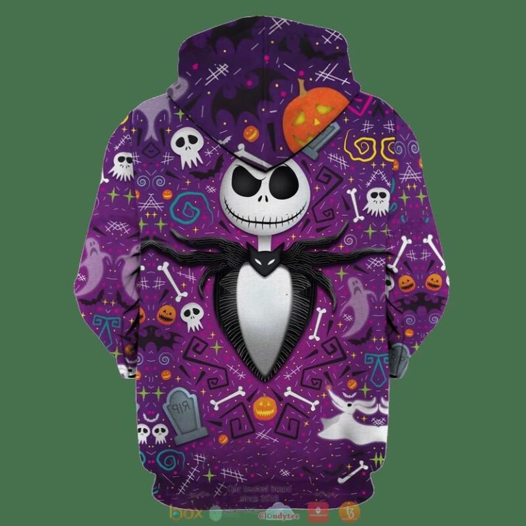 Jack-Skellington-Halloween-Purple-3D-Shirt-Hoodie-3