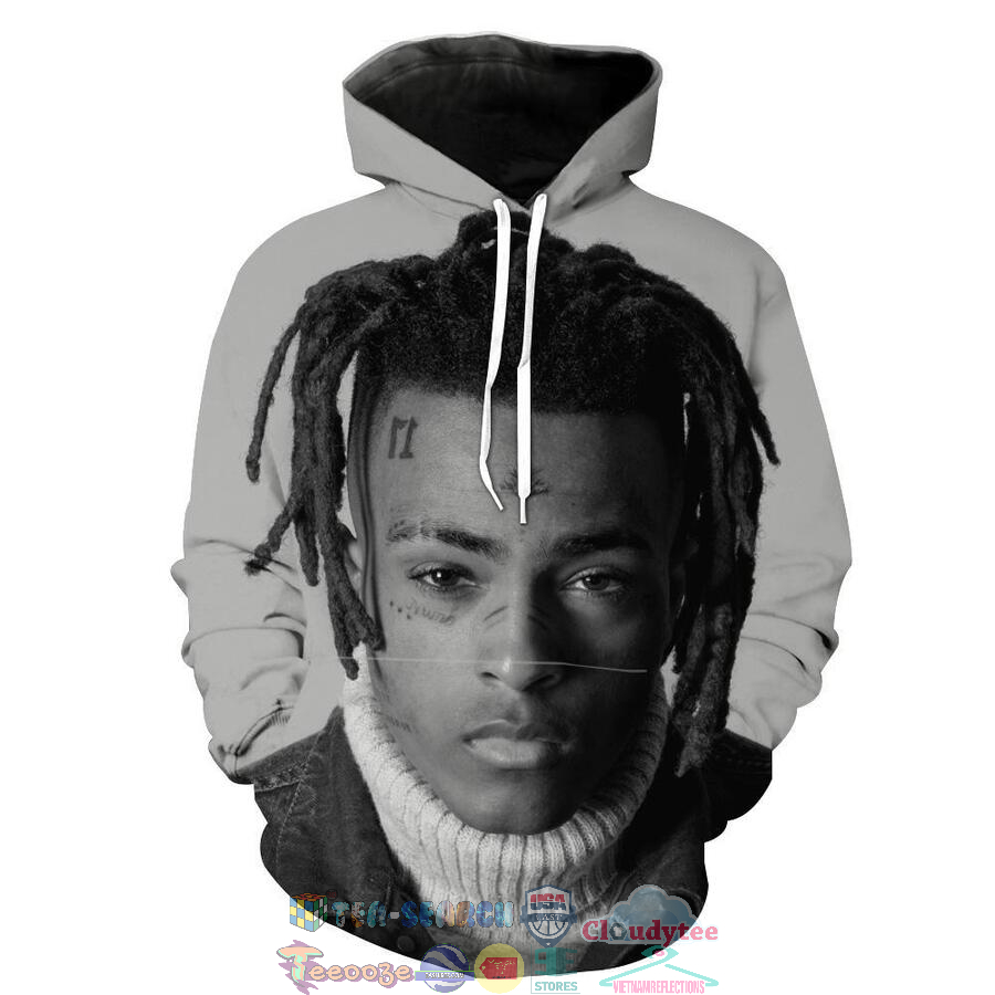 Jahseh Dwayne Onfroy Xxxtentacion Black And White Hoodie 3D Hot Sale 2024