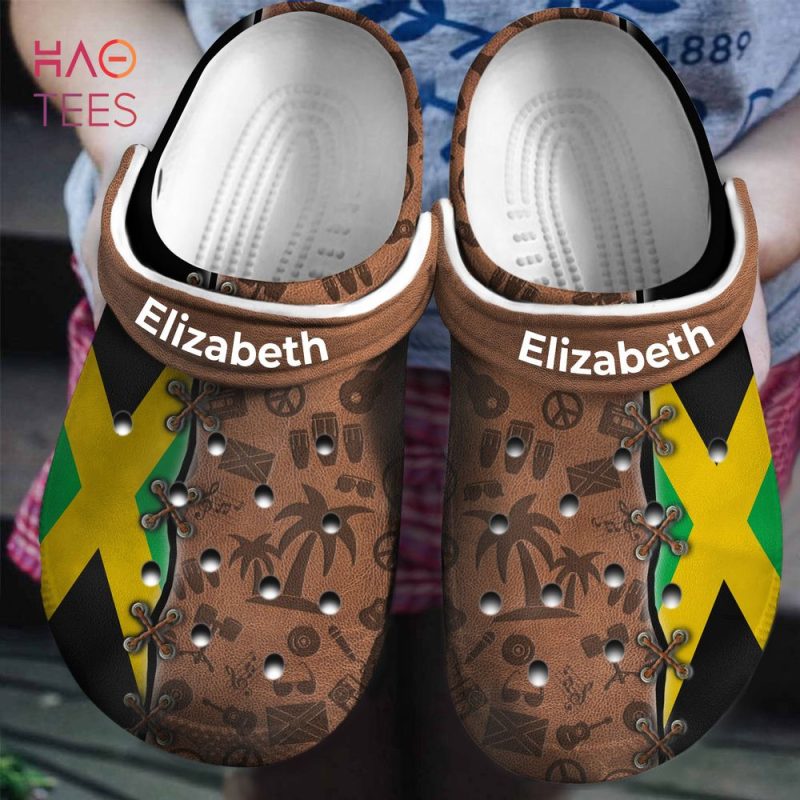 Jamaica Flag Connect Symbols Clogs Shoes Jamaica Flag Connect Symbols Clogs Shoes