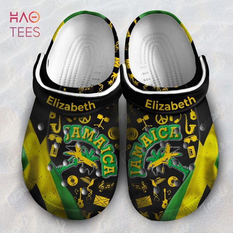 Jamaica Flag Mix Symbols Personalized Clogs Shoes Jamaica Flag Mix Symbols Personalized Clogs Shoes