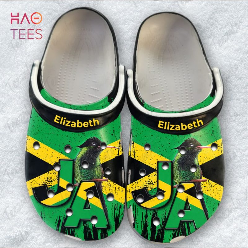 Jamaica JM Flag Personalized Clogs Shoes Jamaica JM Flag Personalized Clogs Shoes