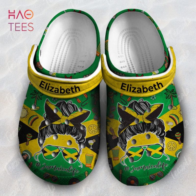 Jamaica Life Flag Symbol Personalized Clogs Shoes Jamaica Life Flag Symbol Personalized Clogs Shoes