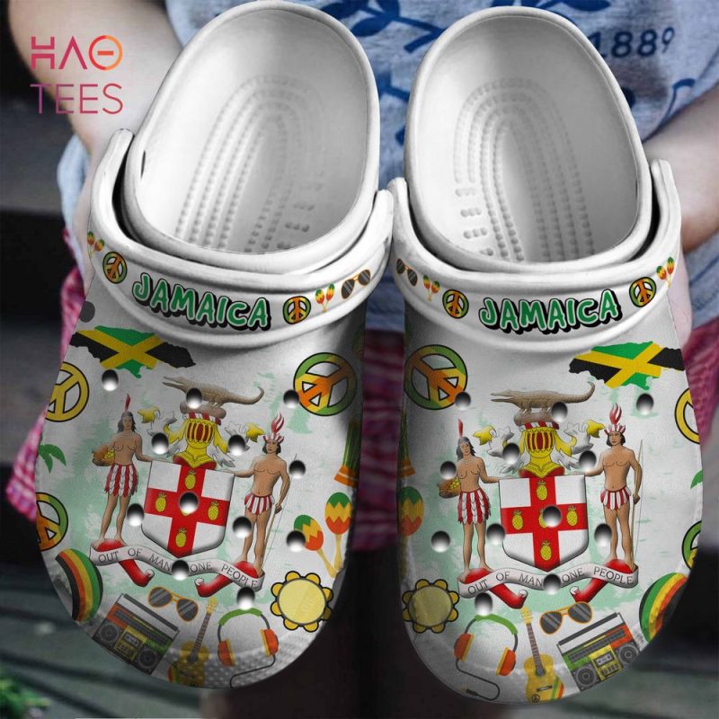 Jamaica Symbols Clogs Shoes Gift Jamaica Symbols Clogs Shoes Gift